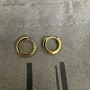 Uncommon James Mini Everyday Vermeil Gold Huggie Earrings.  **Read Description**